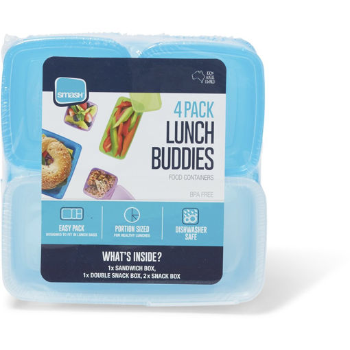 Picture of SMASH LUNCH BUDDIES 4 PACK BLUE
